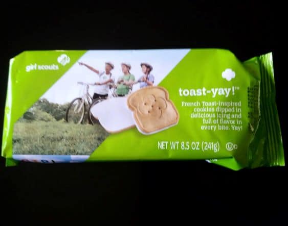 Box of Toast-Yay Girl Scout cookies.