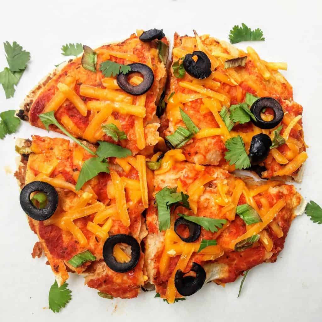 vegan Mexican pizza