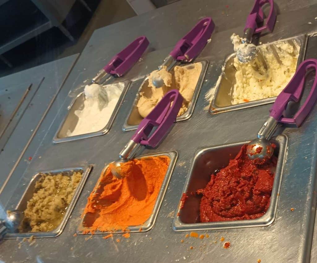 Dips available at Cava.